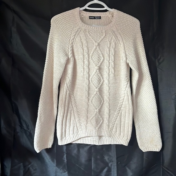 Silvery knitted long sleeve sweater - Picture 1 of 3